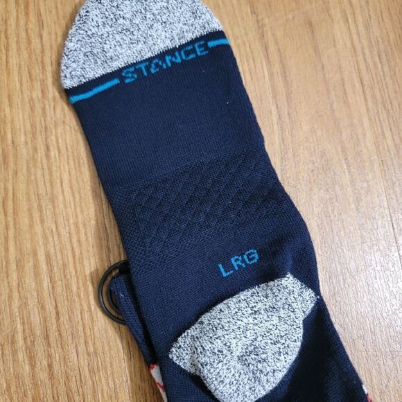 Stance MLB New York Yankees Landmark Crew Socks Navy Red USA Large L Infiknit - Picture 11 of 12